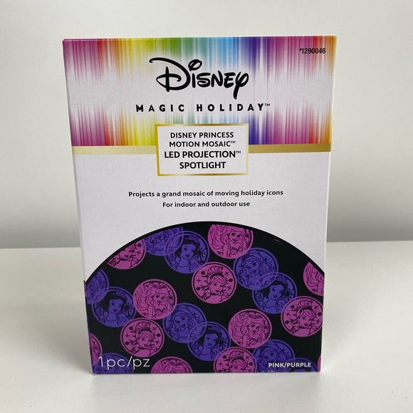Disney | Other | Disney Princess Magic Holiday Pink Purple Motion Led ...